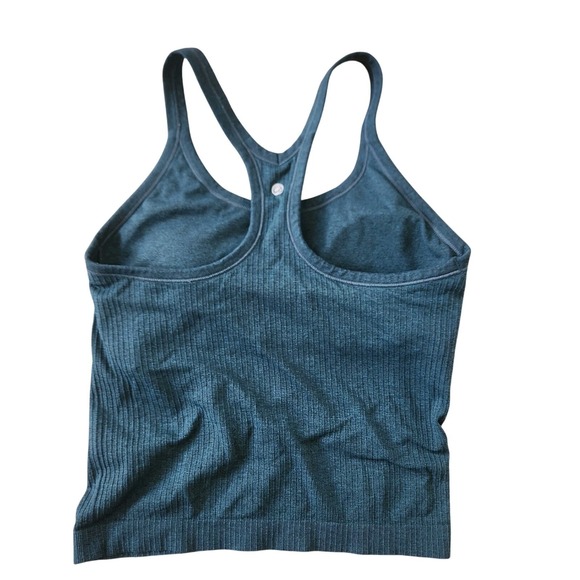 SOLD!! YOGA Tank Top Women Racerback Athletic‎ Ribbed Camisole Bra XXS 30" max - Picture 3 of 7